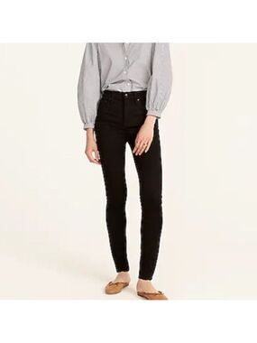 J Crew Toothpick Black Skinny Jeans, size 28